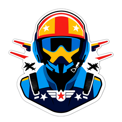 Nálepka s motivem z filmu Top Gun