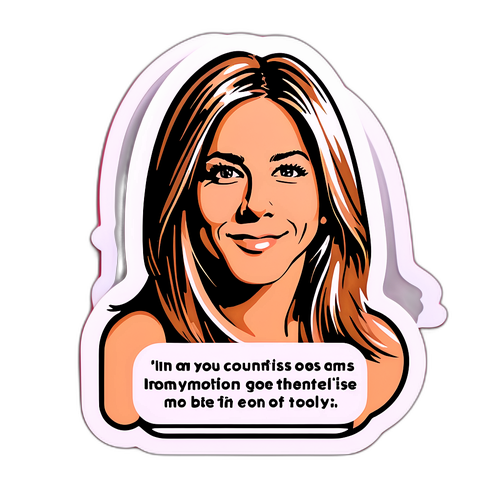 Autocollant élégant avec Jennifer Aniston