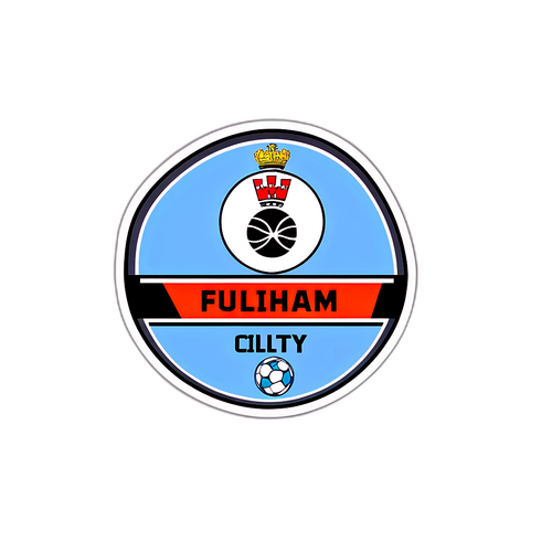Sticker ng Fulham at Man City
