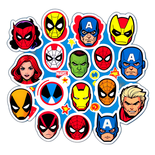 สติ๊กเกอร์ข้อความเชิงบวกเกี่ยวกับ Marvel