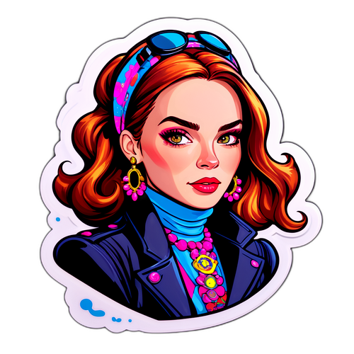 Стильная наклейка с Анной Матиссон