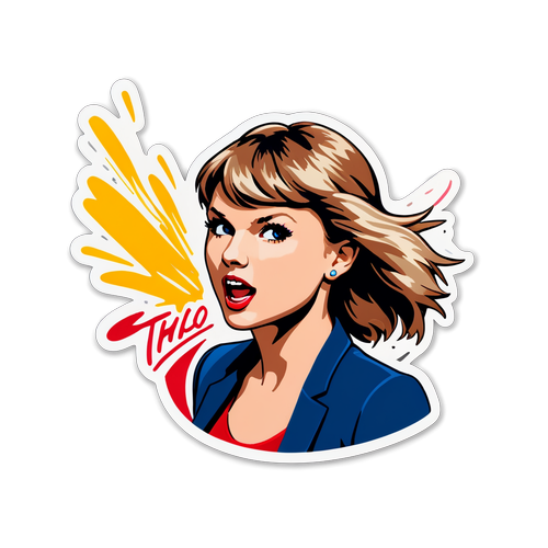 Pohled na Taylor Swift s energickým prvkem a textem jejích hitů