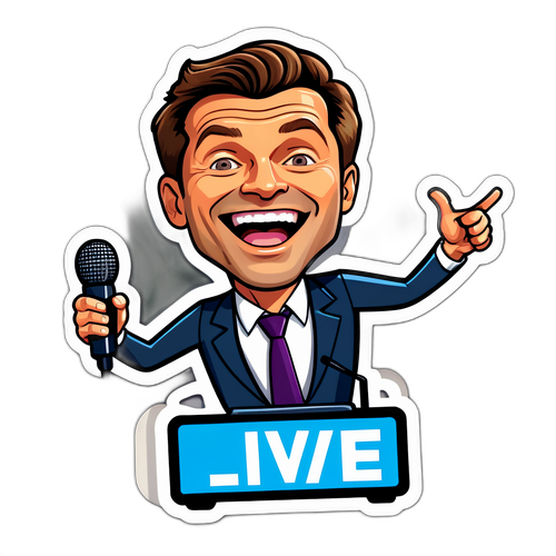 Live Show Host Caricature