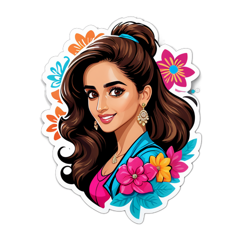 डिशा पटानी का ट्रेंडी स्टिकर