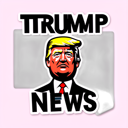 Trump News Aufkleber