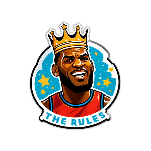 Si LeBron James na Nagda-dunk na may 'The King Rules'