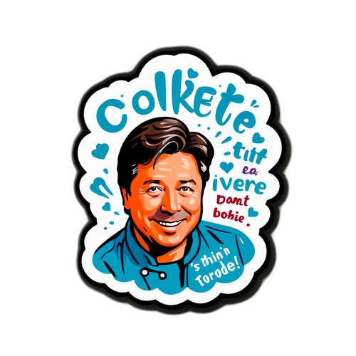 Humoristisk Sticker med John Torode Citat