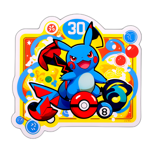 포켓몬 30주년 기념 스티커 디자인