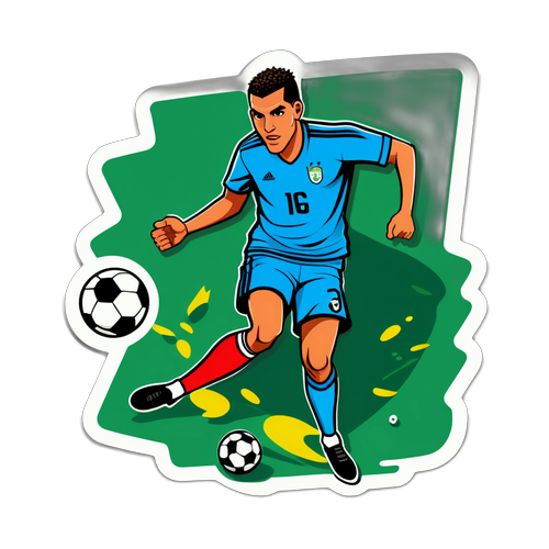 Compétition de Football en Style Comic