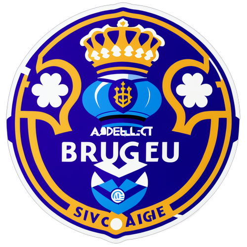 Autocollant illustratif du match Anderlecht contre Club Brugge