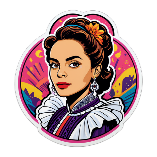 Retrato de Leandra Leal em performance