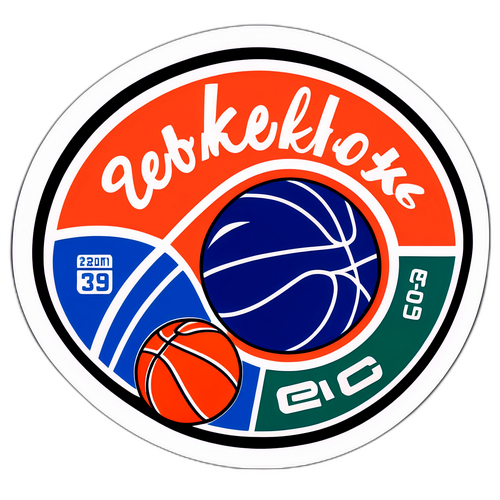 סטיקר בסגנון ווינטג' עם קודים של כדורסל מהיורוליג