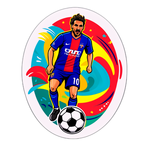 फैब्रिजियो रोमानो का फुटबॉल-थीम वाला स्टिकर