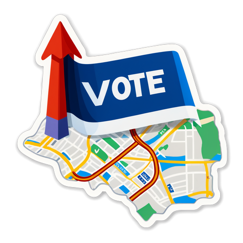 Mapa ilustrado de votación