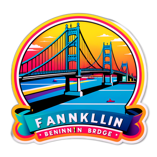 Sticker Cầu Benjamin Franklin Rực Rỡ