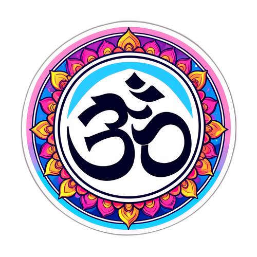 OM Sticker voor Innerlijke Vrede