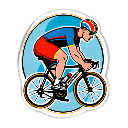 Retro Cykel Sticker til Ære for Bjarne Riis