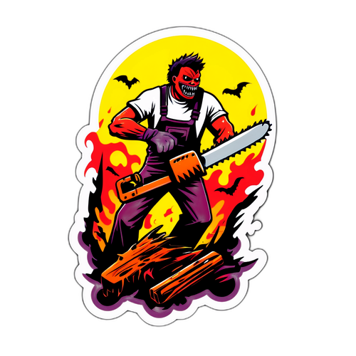 Naklejka z motywem Chainsaw Man