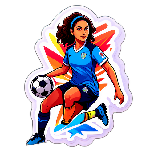 Empowerende klistermærke af Nadia Nadim
