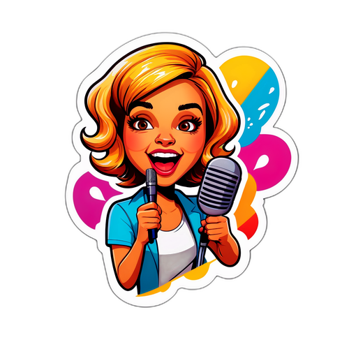 Vibrante Sticker van Chantal Ladesou