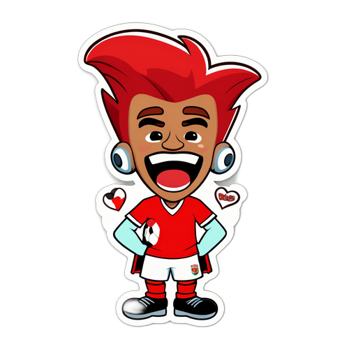 สติ๊กเกอร์อารมณ์แฟนบอลในงานถ่ายทอดสดของบรากา