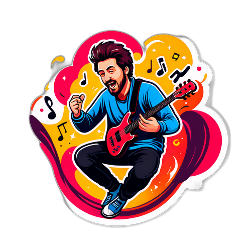 Ádám Török zenél energikus mozdulatokkal