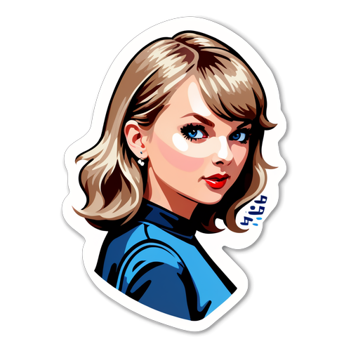 Sticker z Pop Ikoną - Taylor Swift