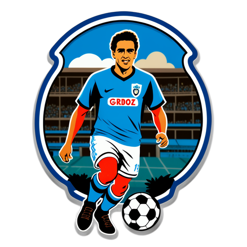Stiker Sepak Bola Retro Grêmio vs Godoy Cruz