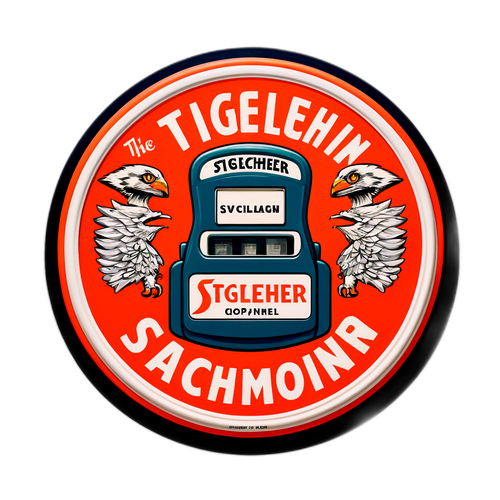 Retro Tankstellen-Schild 'Stiglechner'