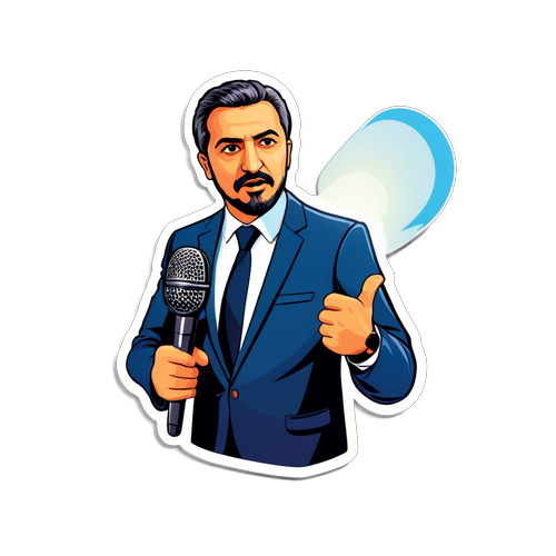 Fatih Altaylı Enerjisini Yansıtan Sticker
