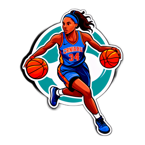 Αυτοκόλλητο Γυναικείας Καλαθοσφαίρισης