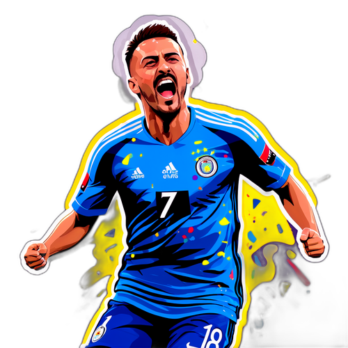 Toma Bašić Merayakan Gol