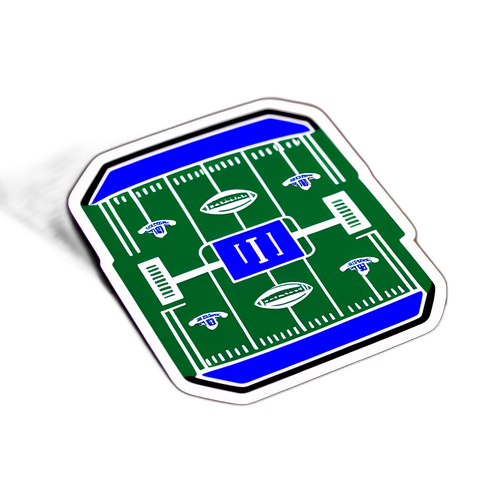 สติกเกอร์สนามฟุตบอลกับแฟนๆ ที่แสดงความรักต่อทีม