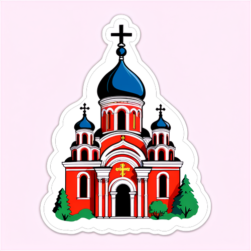 Sticker cu Catedrala Ortodoxă Română