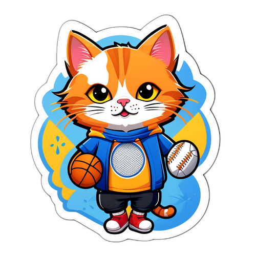 Vtipný design pro milovníky koček a sporty