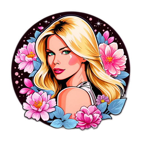 Claudia Schiffer Glamour Sticker