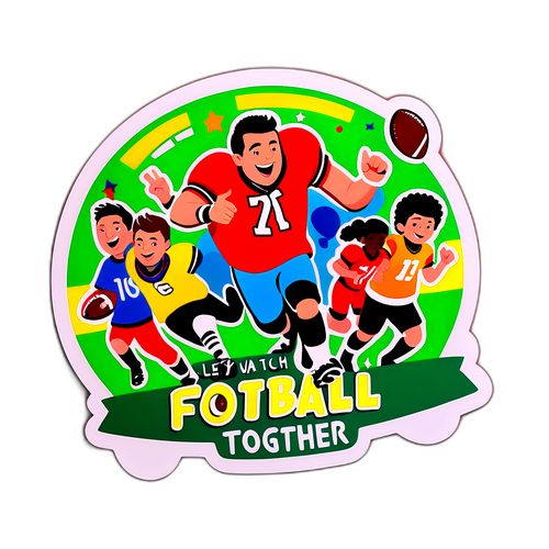 Cảnh buổi tiệc bóng đá cùng bạn bè