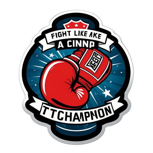 Motivationsfelt med boksehandske