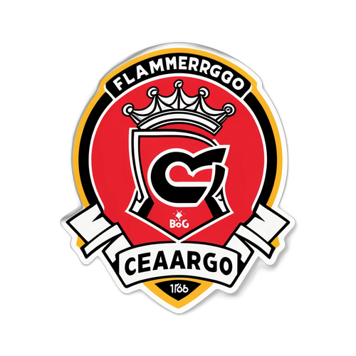 Flamengo vs Ceará Football Sticker