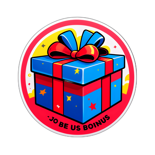 A jö Bonus Club Aufkleber in Form eines Geschenks