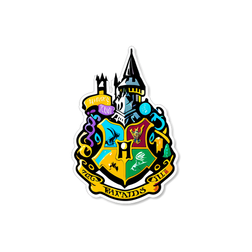 Magisk Sticker: Utforsk Harry Potters Verden med Wander, Ugler og Hogwarts!