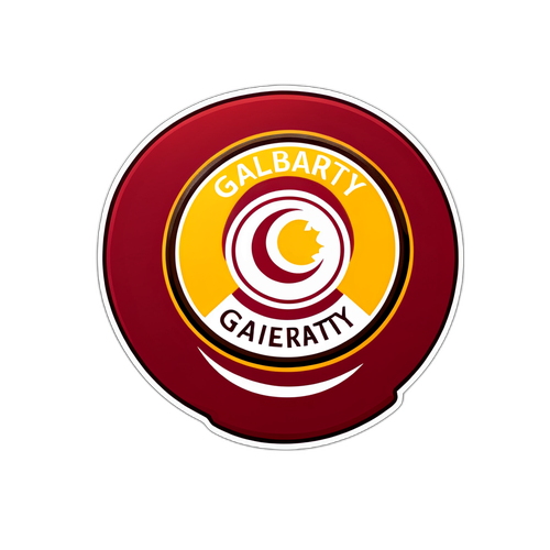 गुलाबी और पीली रंग में गैलेटासराय लोगो