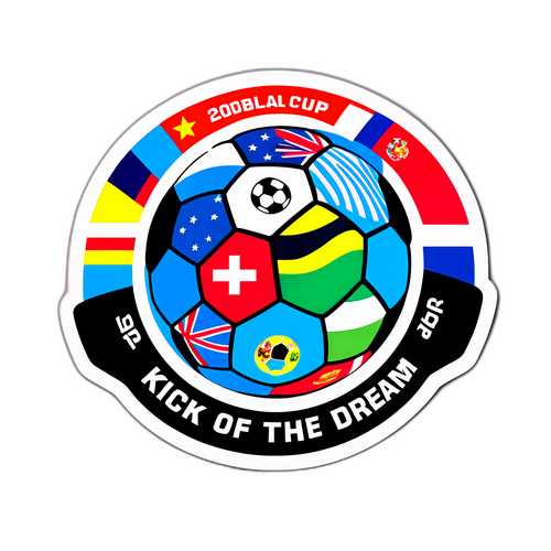 Stiker Bermain Sepak Bola Piala Dunia 2026