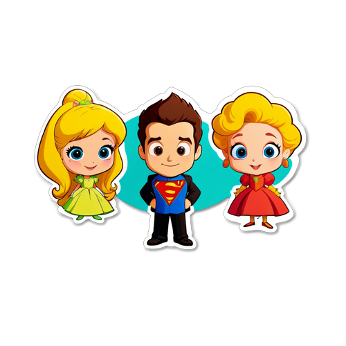 TV8 Kanalı'nın Popüler Karakterlerini İçeren Eğlenceli Sticker
