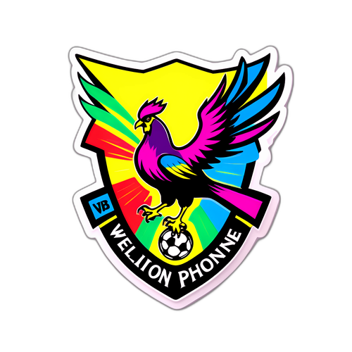 Stiker Logo Klub Sepak Bola Wellington Phoenix