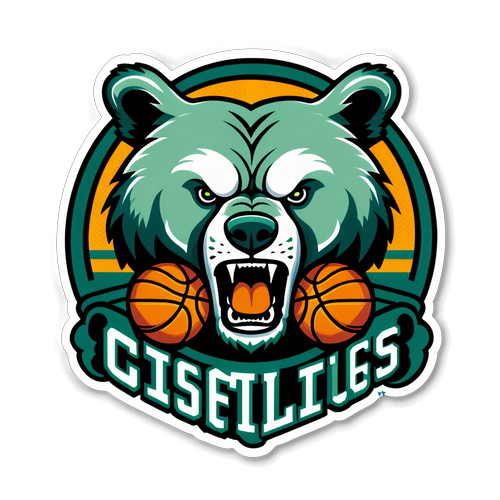 Sticker ng Grizzlies Basketball