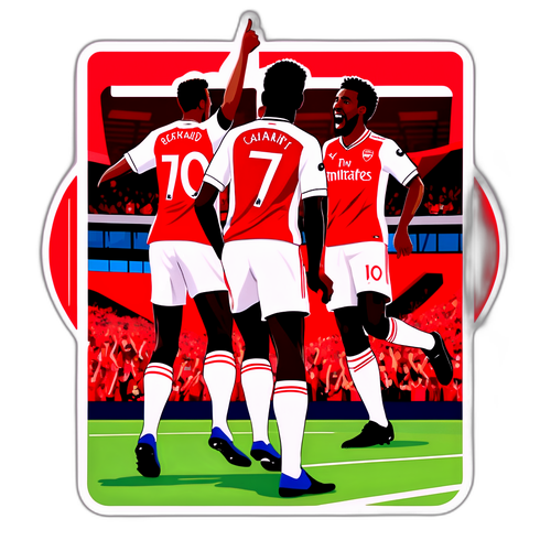 Arsenal Spieler im Spiel