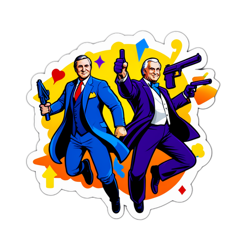 Стикер с основными игроками Вашингтона и Вегаса