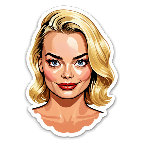 Margot Robbie: Ang Modernong Diyosa ng Kagandahan at Fashion na Masisilayan sa Atemporal na Sticker!