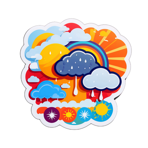 Sticker Informativo sobre el Clima en San Juan